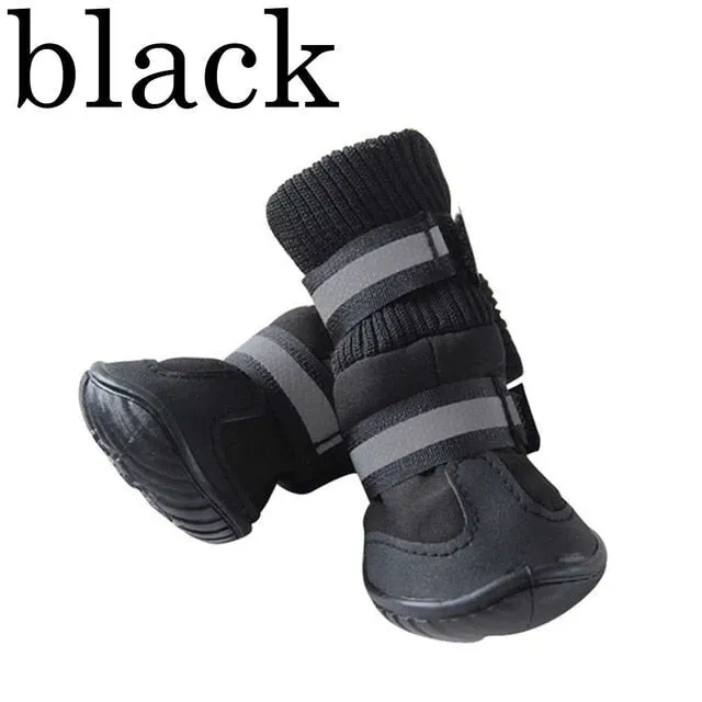 4-Piece Dog Boots for Winter: Ultimate Protection for Your Pup's Paws!