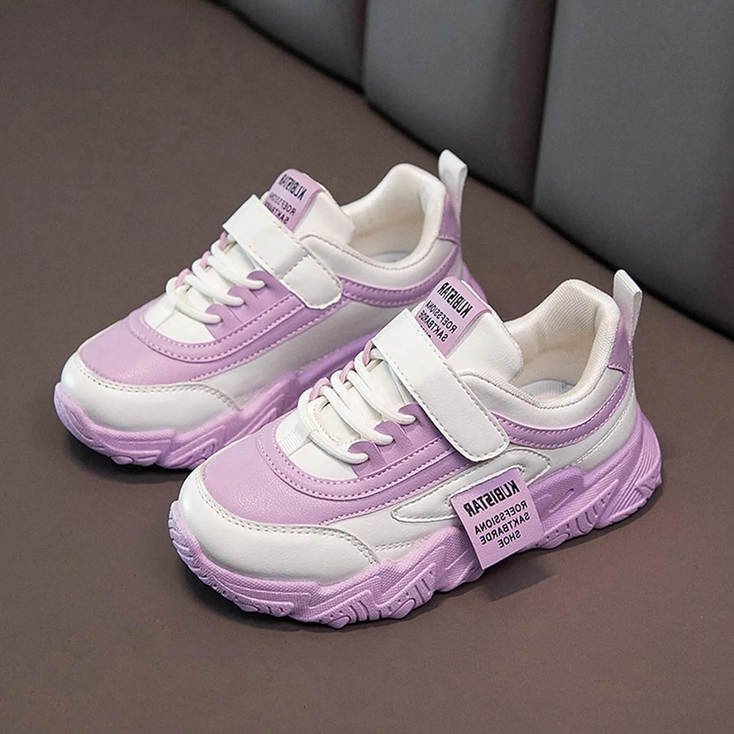Boys Sneakers 3-13 Years Children Boys Girls Fashion Sneaker Thick Sole Non Slip Lace Up Sports Shoes Beach Shoes