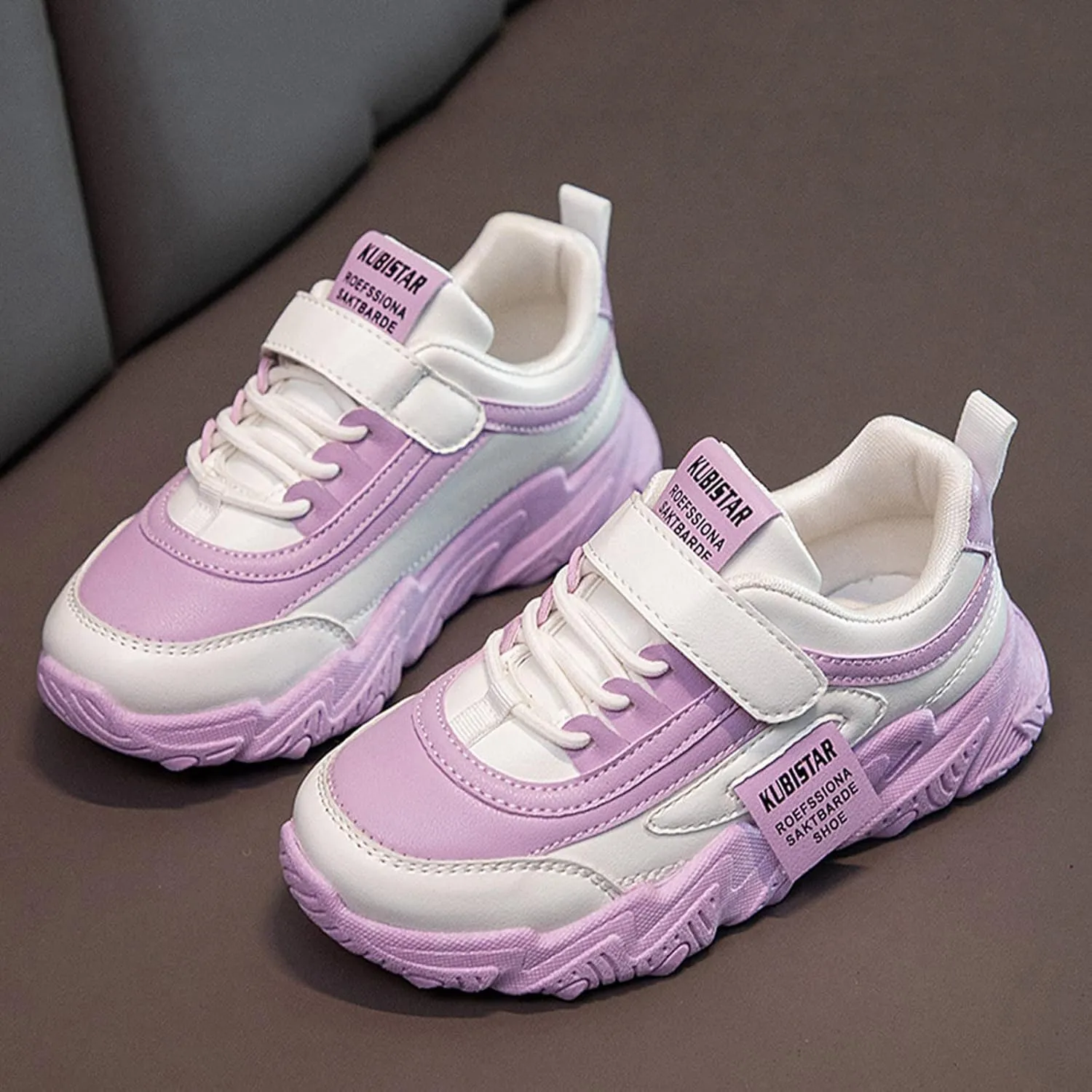Boys Sneakers 3-13 Years Children Boys Girls Fashion Sneaker Thick Sole Non Slip Lace Up Sports Shoes Beach Shoes