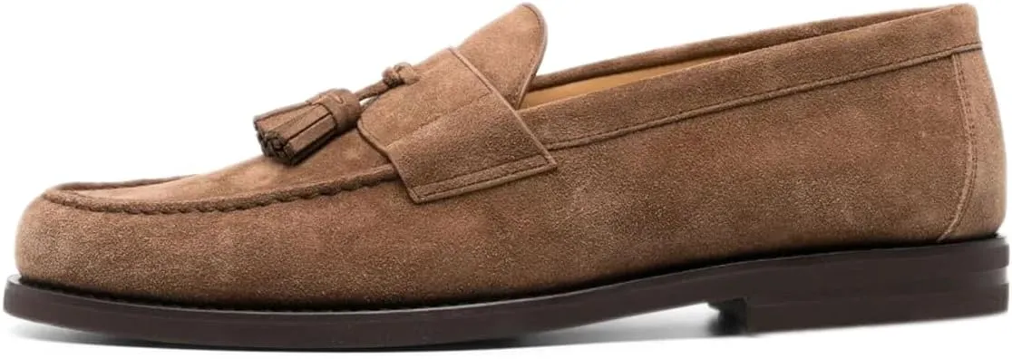 FOWT Men Fashion Round Toe Flat Heel Loafers Slip On Comfy Casual Outdoor Shoes Size 4-16 US