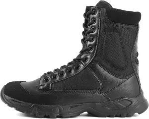 Outdoor Men's Tactical Military Boots, Durable Rubber Non-slip Sole Trekking and Desert Boots, Lace-up Sports Lightweight Waterproof Breathable Work Boots
