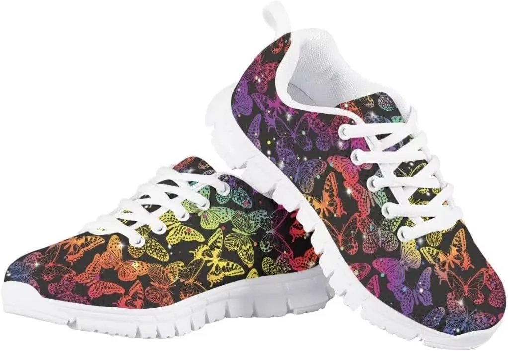 Pinupub Kids Lace-up Sneakers Novelty Print Running Walking Basketball Casual Tennis Sports Shoes