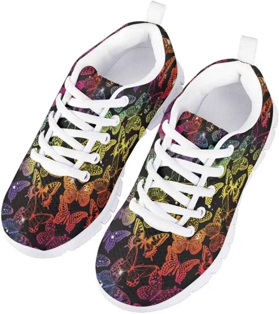 Pinupub Kids Lace-up Sneakers Novelty Print Running Walking Basketball Casual Tennis Sports Shoes