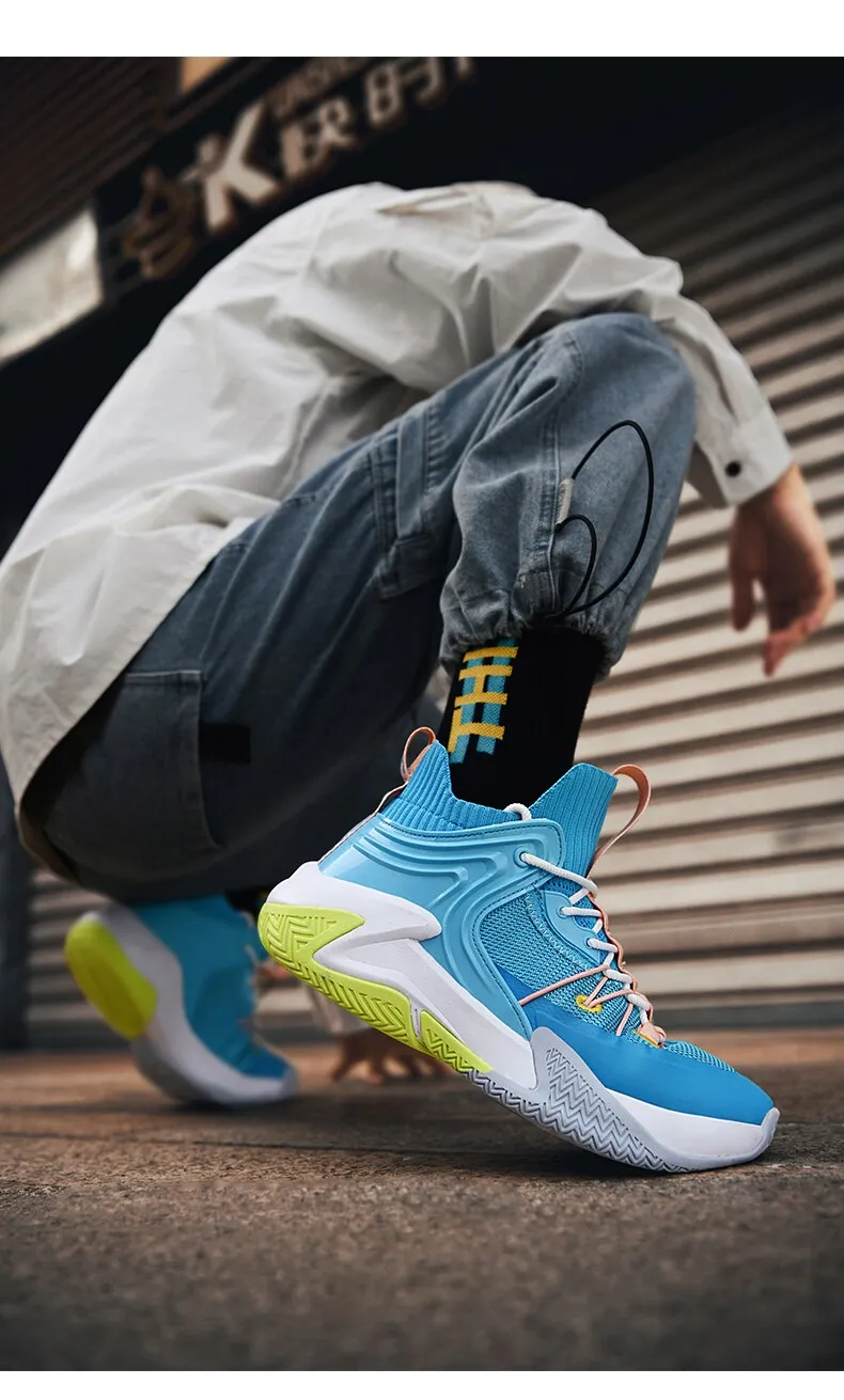 Sock Top Basketball Sneakers For Men