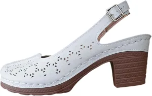 Women's Hollow Out Sandals Chunky Heel Sandals Wide Width Floral Cut Designed Comfortable Casual Shoes Adjustable Ankle Strap Wedge Sandal Anti Slip Beach Outdoor Shoes Summer Fashion Shoe